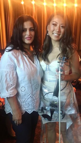 Mona Kelada with Australian's Famous Violinist