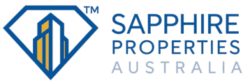 Sapphire Properties Australia logo – real estate agency for developers, townhouses, apartments, and land